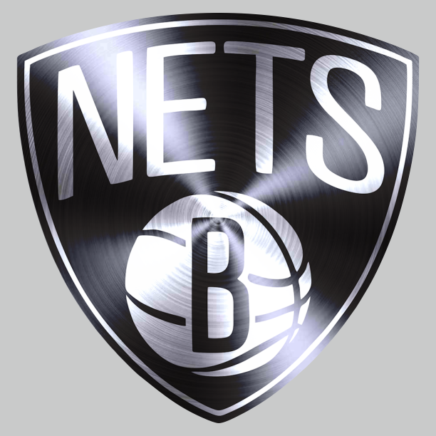 Brooklyn Nets Stainless steel logo vinyl decal